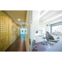 Male Hospital Artificial Stone Reception Table Round Live Edge Front Desk