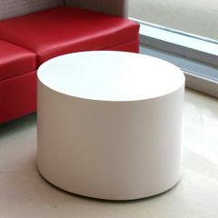 Office Living Room Side Desk Table Set Modern Circular Stone Coffee Tables