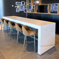 Long Size Corian Solid Surface Restaurant Hotel Kitchen Bar Dining Table
