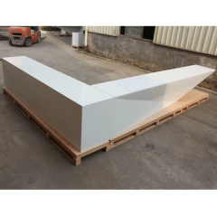 Corians Solid Surface Bar Reception Countertop Modern Look Hotel Furniture