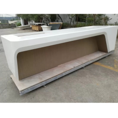 Corians Solid Surface Bar Reception Countertop Modern Look Hotel Furniture