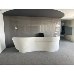 Best Selling Commercial Hotel Office Furniture Custom Design Stone Reception Counter
