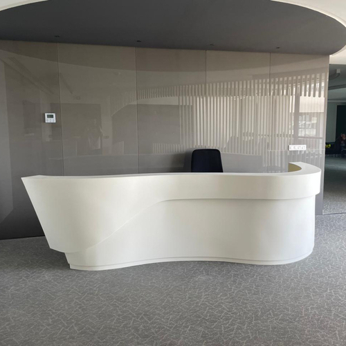 Best Selling Commercial Hotel Office Furniture Custom Design Stone Reception Counter