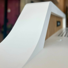Ikea Office Public Furniture 12mm Corian Acrylic Sheet Made Reception Desk