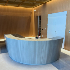 Memphis Corian Solid Surface Stone Arc Reception Office Desk Solutions