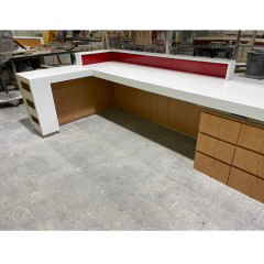 Diy Office Furniture Modern Marble Bank Reception Desk Counter