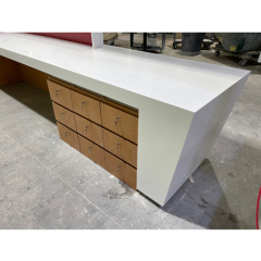 Diy Office Furniture Modern Marble Bank Reception Desk Counter