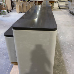 Super Design Terrazzo Quartz Marble Reception Desk Custom Made Furniture