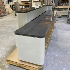 Super Design Terrazzo Quartz Marble Reception Desk Custom Made Furniture