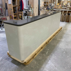 Super Design Terrazzo Quartz Marble Reception Desk Custom Made Furniture