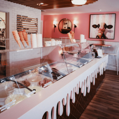 The Turkey Ice Cream Shop Furniture Modern Corian Stone Bar Counter