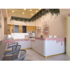 The Turkey Ice Cream Shop Furniture Modern Corian Stone Bar Counter