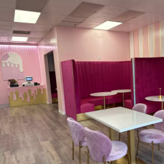 The Turkey Ice Cream Shop Furniture Modern Corian Stone Bar Counter