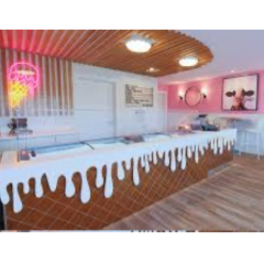 The Turkey Ice Cream Shop Furniture Modern Corian Stone Bar Counter