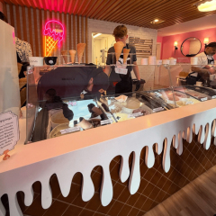 The Turkey Ice Cream Shop Furniture Modern Corian Stone Bar Counter
