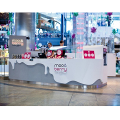 Public Buildings Shopping Mall Furniture Juice Bubble Tea Drink Bar Counter