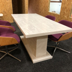 High End and Luxury Design Corian Kitchen Room Dining Table for 6 Persons