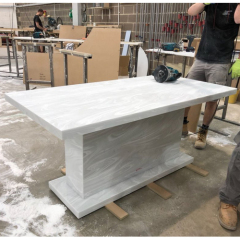 High End and Luxury Design Corian Kitchen Room Dining Table for 6 Persons