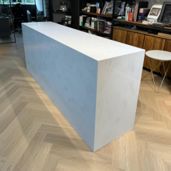 Cheap design Staron Solid Surface Drugstore Reception Desk Cashier Counter