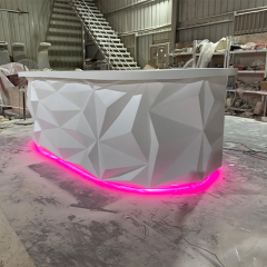 Diamond LED Night Club Beach Resort Yacht Modern Bar Counter for Restaurant