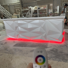 Superb Design Diamond Shape Reception Desk Luxury Senior Sense of Health Furniture