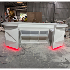 Diamond LED Night Club Beach Resort Yacht Modern Bar Counter for Restaurant