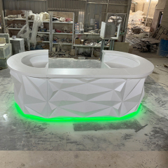 Diamond LED Night Club Beach Resort Yacht Modern Bar Counter for Restaurant