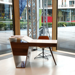 High End Staron Solid Surface and Wood Work Stations Office Small Desk