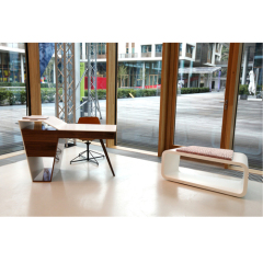 High End Staron Solid Surface and Wood Work Stations Office Small Desk