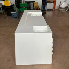 Industrial Design White Solid Surface Console Reception Desk for Factory