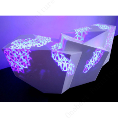 Small Size Lighting Up Home Corian Stone Drinking Kitchen Bar Counter