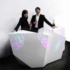 Small Size Lighting Up Home Corian Stone Drinking Kitchen Bar Counter