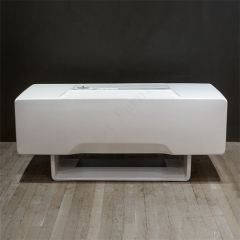 White Corian Work Console Office Desk Industrial Design Office Tables