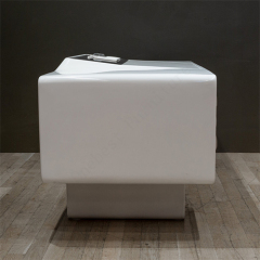 White Corian Work Console Office Desk Industrial Design Office Tables