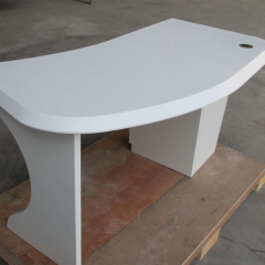 Hanex Solid Surface White Staff Workstation Office Desk Home Furniture
