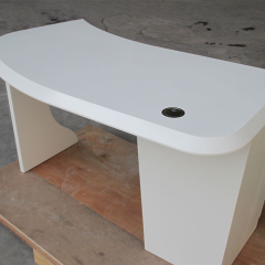 Hanex Solid Surface White Staff Workstation Office Desk Home Furniture