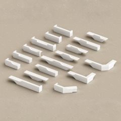 New Arrival Commercial Magic Reception Desk Table Models White Stone Furniture
