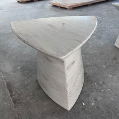 Triangle Table Top Custom Made Corian Color Coffee Tea Side Tables