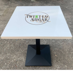 Commercial Furniture Restaurant Tables Modern Corian Stone Dining Table