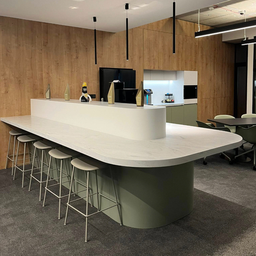 Modern Corian Solid Surface Bar Counter Stools for Kitchen Island