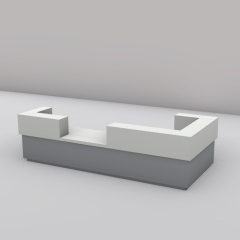 Solid Surface Hotel Uniform Staff Front Desk Reception Modern Office Furniture