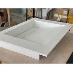Hospital Clinic Application Staron Solid Surface Vanity Bathroom Sink