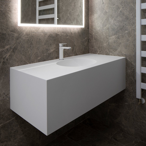 Hospital Clinic Application Staron Solid Surface Vanity Bathroom Sink
