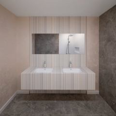 Hospital Clinic Application Staron Solid Surface Vanity Bathroom Sink
