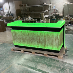 Luxury Yacht Furniture Led Drink Bar Interior Design Colorful Bar Counter