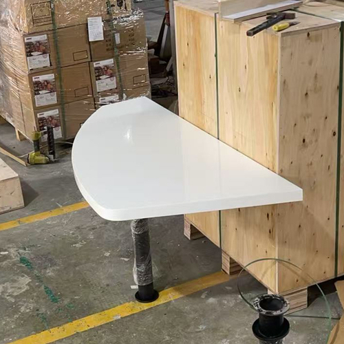 Consult Negotiation Room Office Table White Round Standing Office Desk
