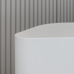 USA/UK/Canada in Stock Solid Surface Reception Table Curved Front Counters