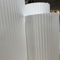 Half Round Engraved Corian Solid Surface Wedding Event Reception Desk Sets