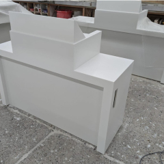 Supermarkets and Restaurant Corian Solid Surface Bill Counters Small Reception Table