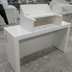 Supermarkets and Restaurant Corian Solid Surface Bill Counters Small Reception Table